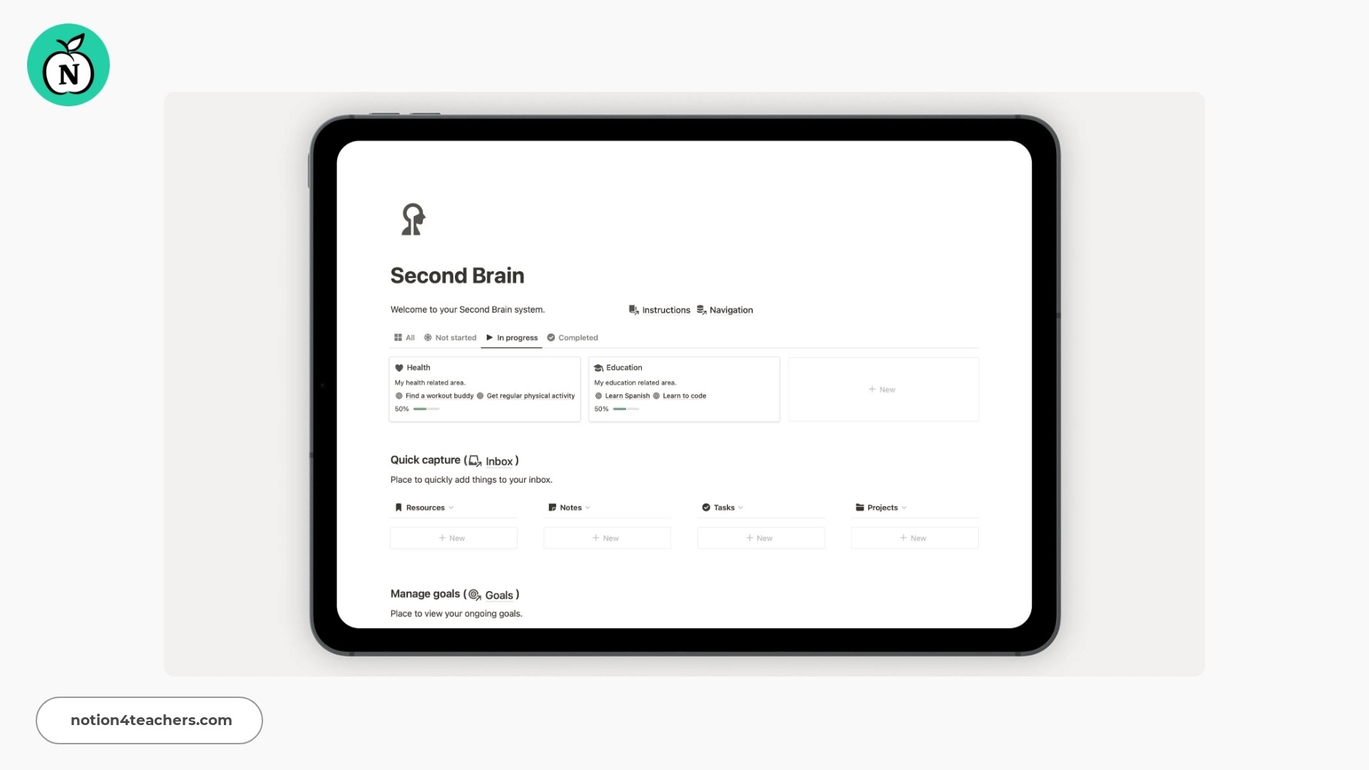 Notion Second Brain by Pathpages