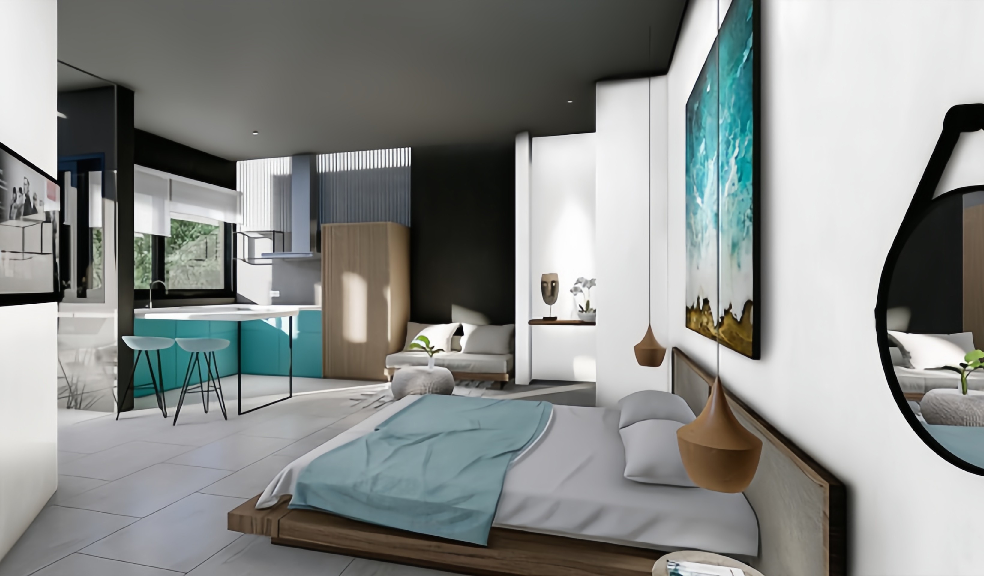 Comfortable General Suite | Modern Amenities | echo beach canggu bali apartments villa resort