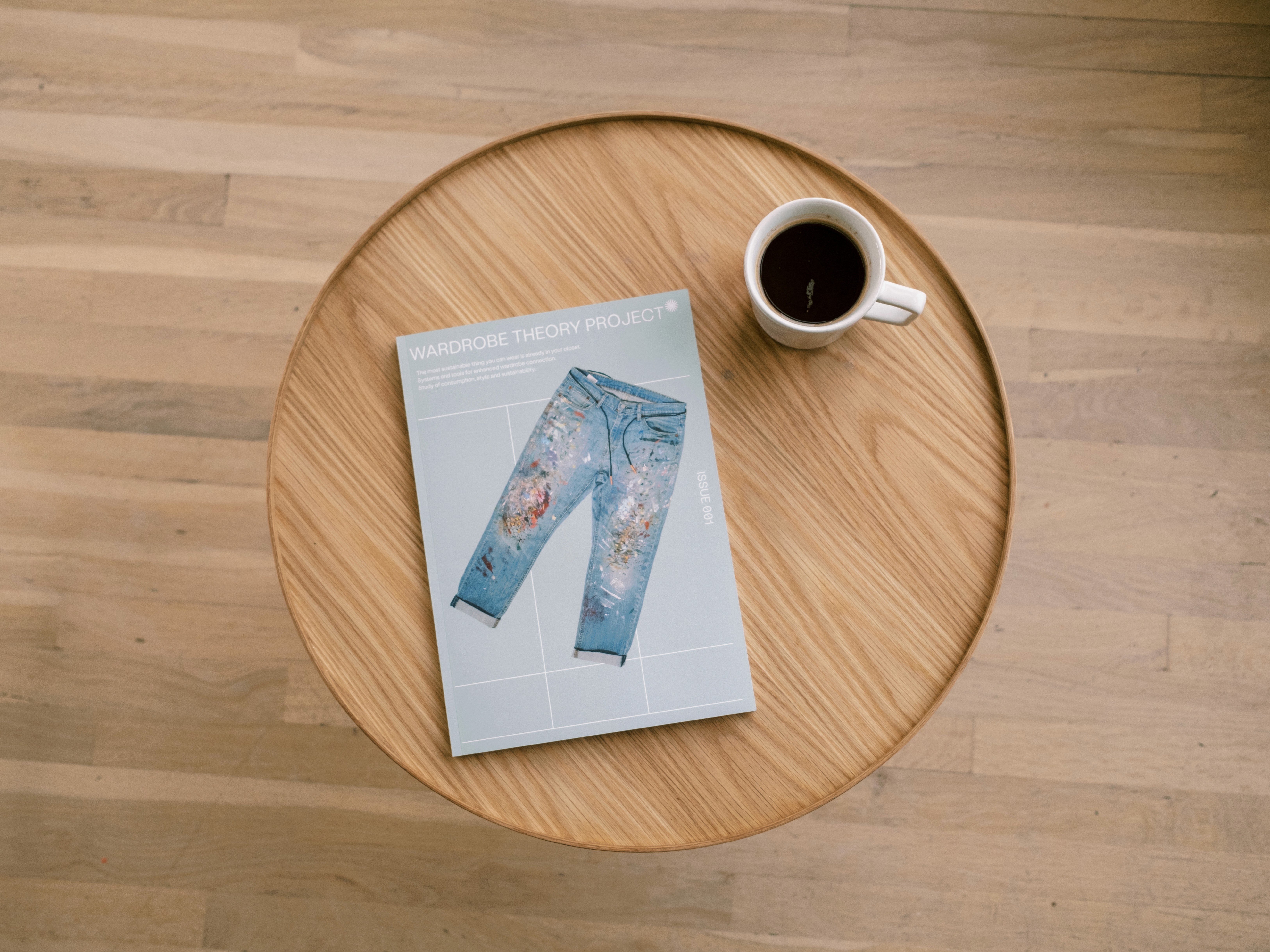 Table with colorfull glassware