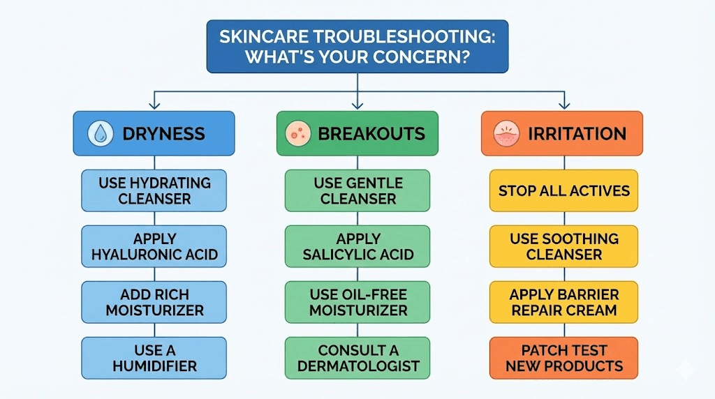 Peptide and retinol routine troubleshooting guide