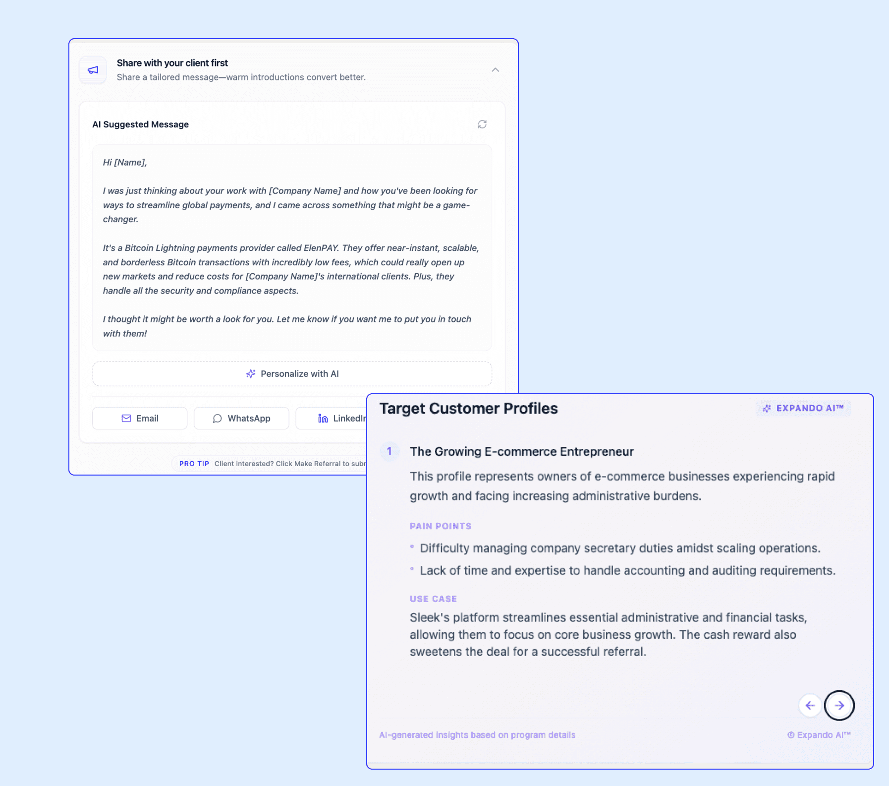 Program overview page, showing the product summary, ICP description, and resources needed for successful partner onboarding