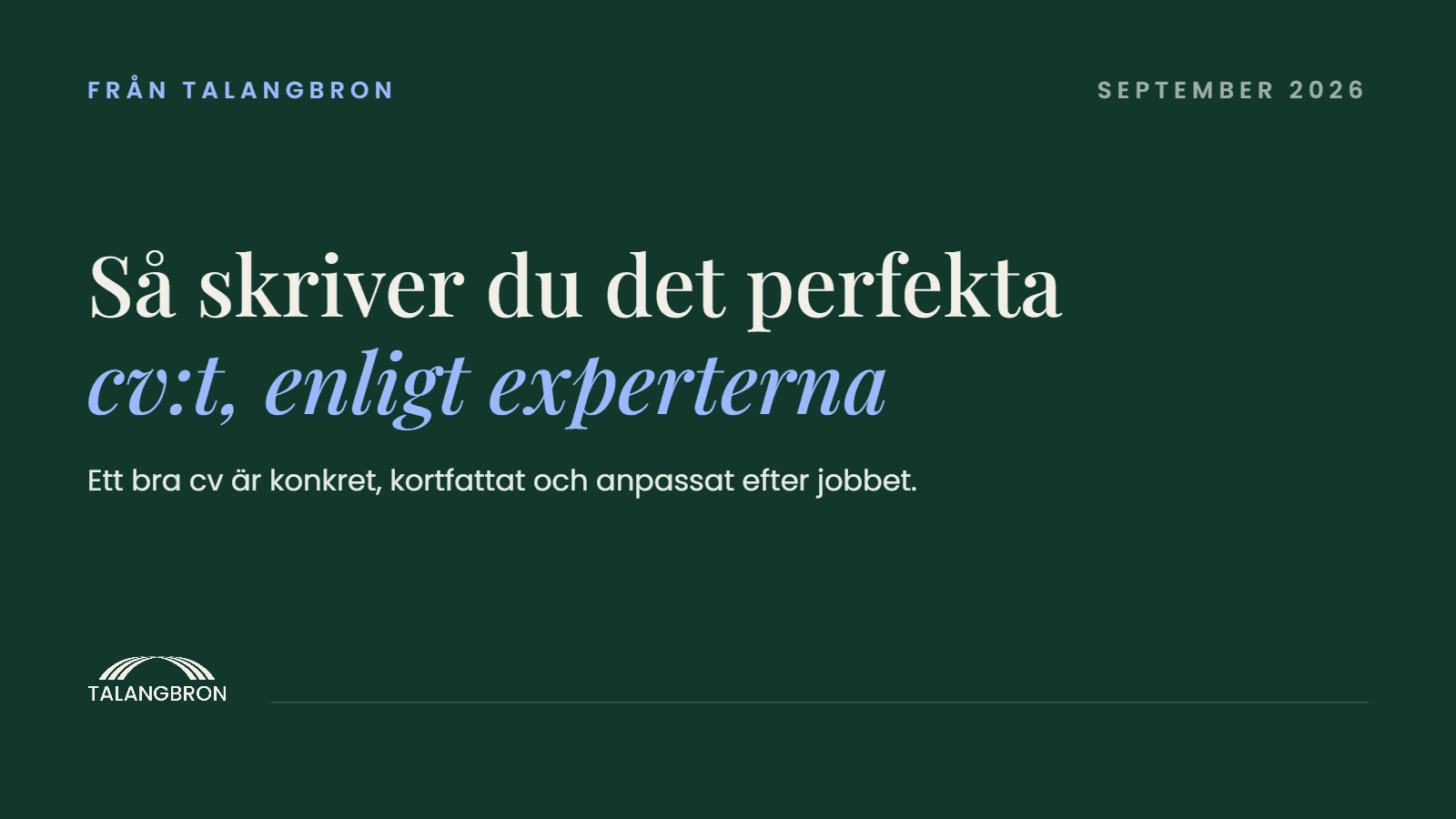 Så skriver du det perfekta cv:t, enligt experterna