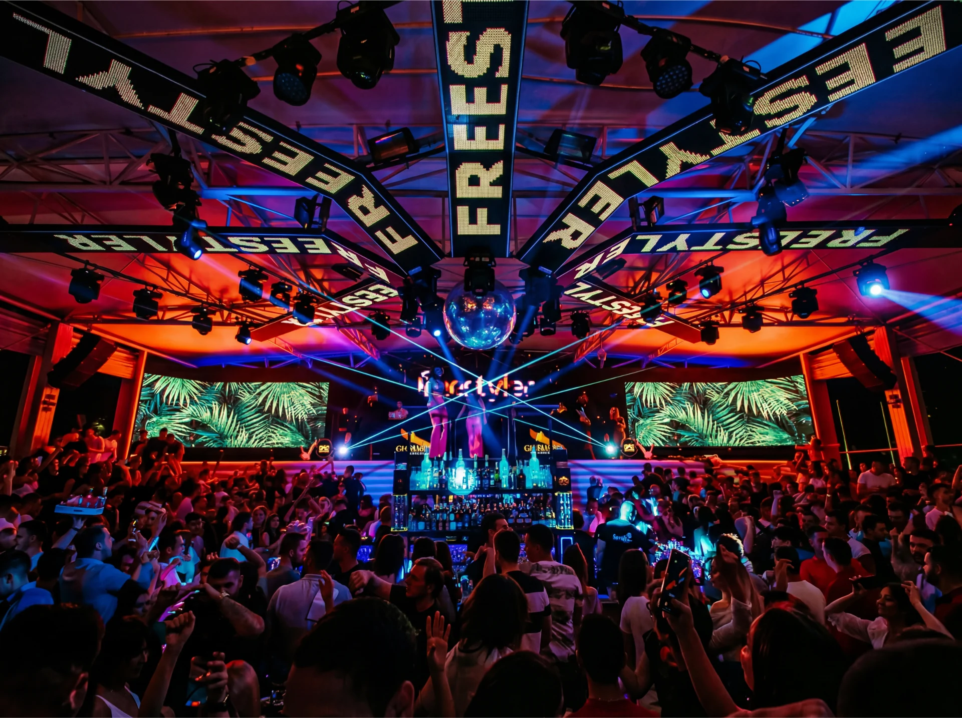 Freestyler nightclub Belgrade