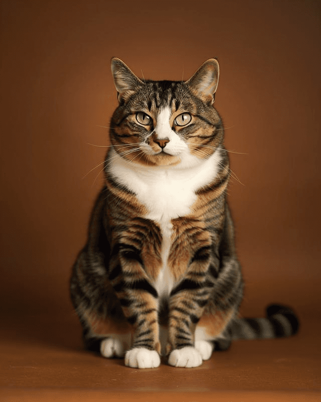 Cat Portrait Sitting 