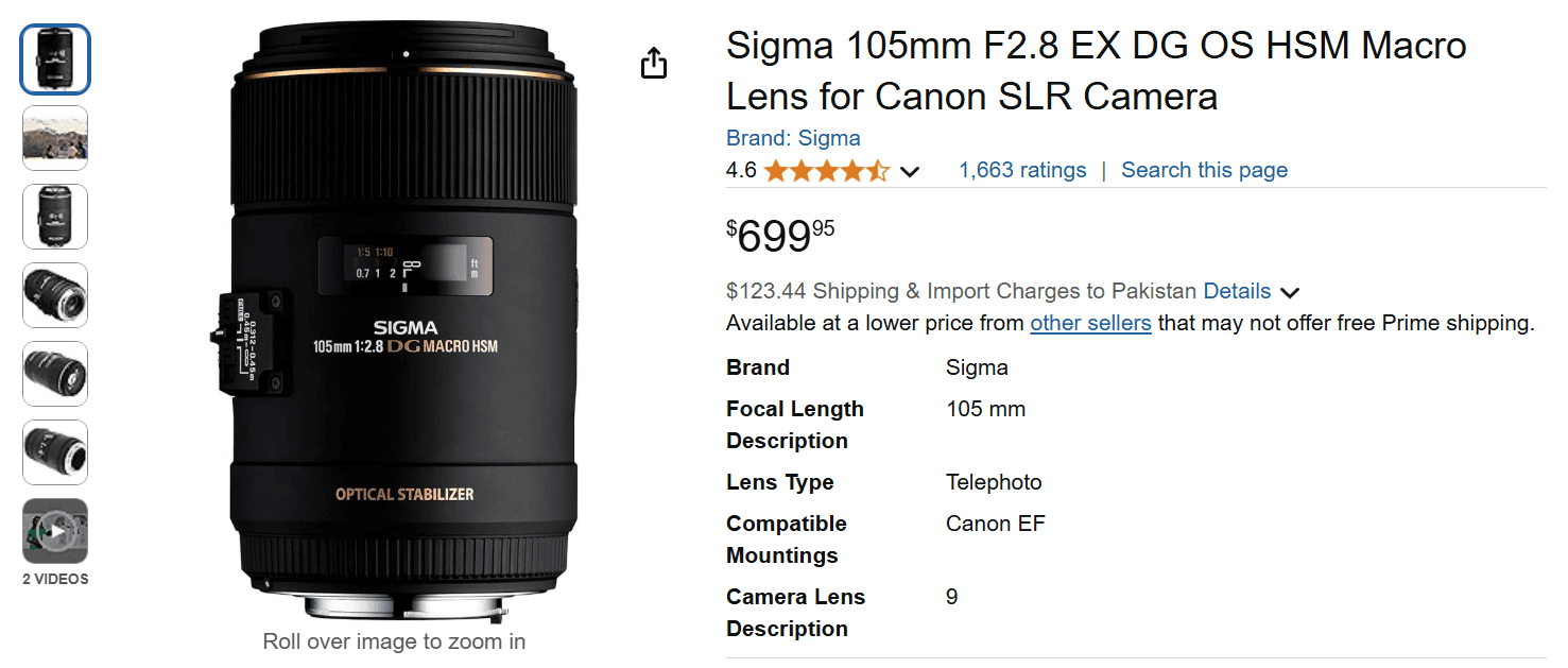 Sigma 105mm