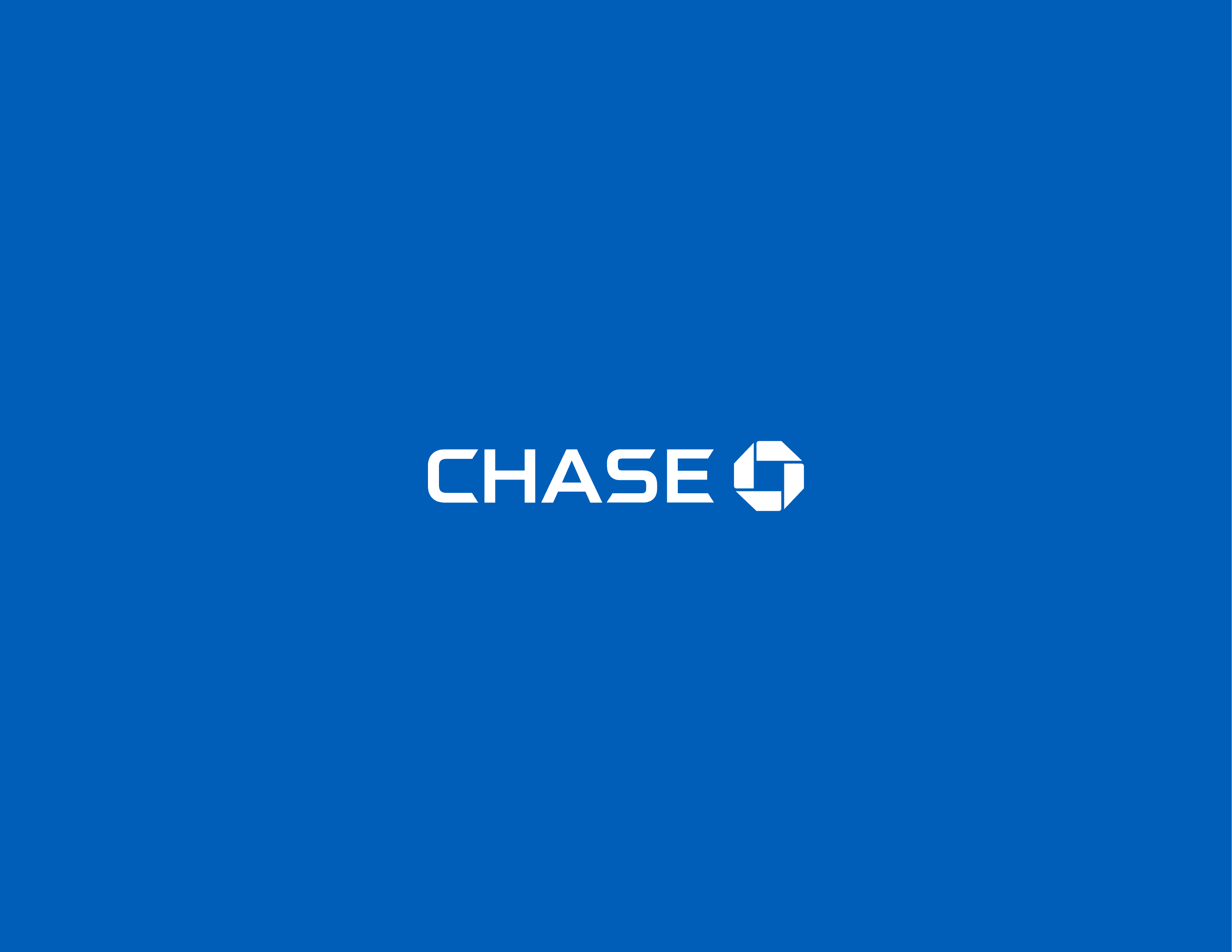 Chase logo on a blue background
