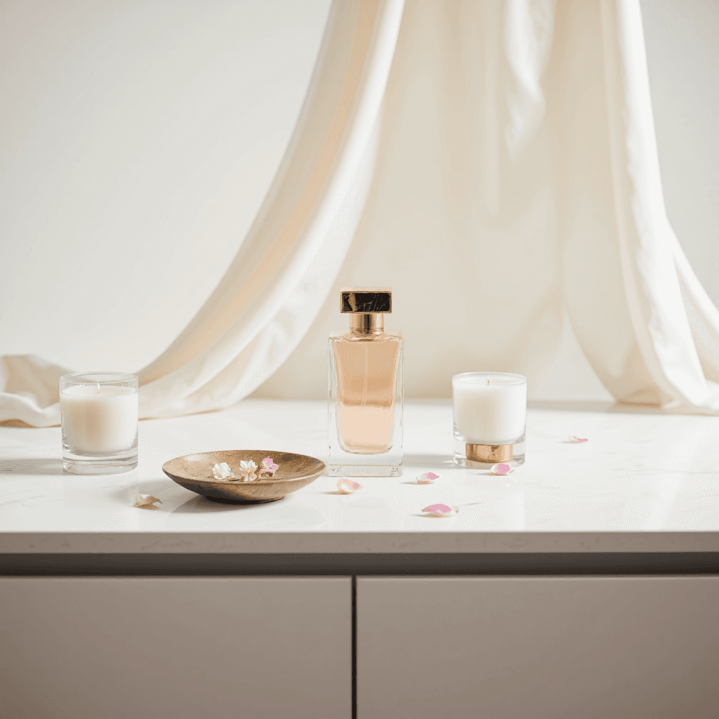 product photography of bottle of perfume