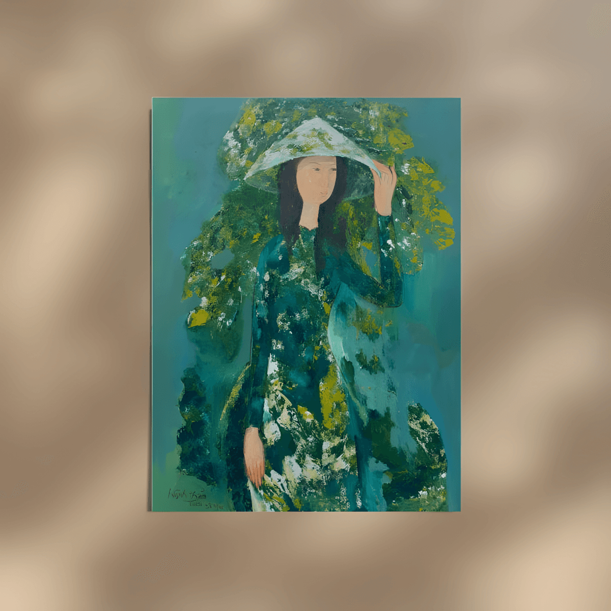 premium art poster and canvas prints, with originals available, from QART , of the artwork " Mekong Girl "