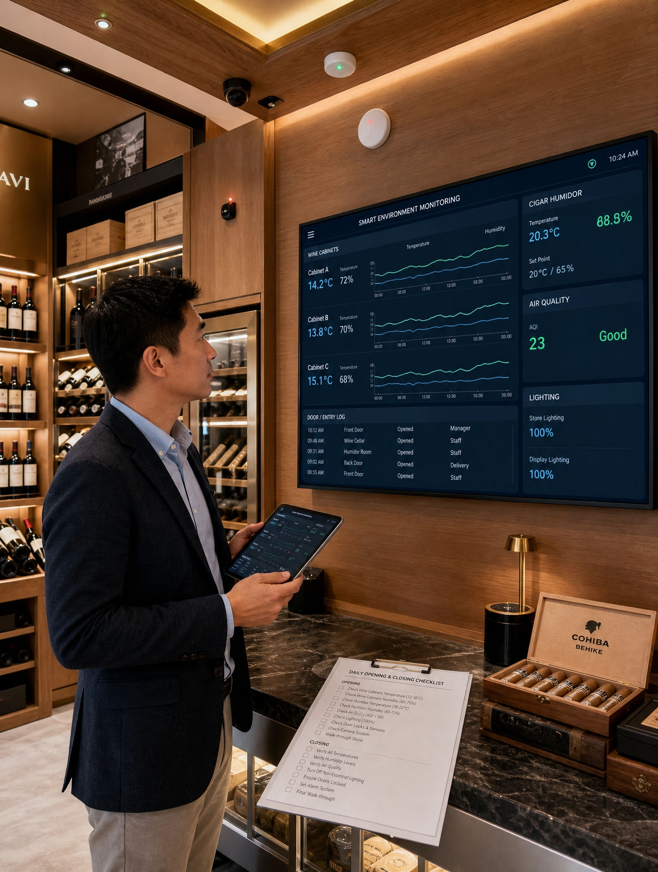 智慧溫濕監控設備 Smart Monitoring System