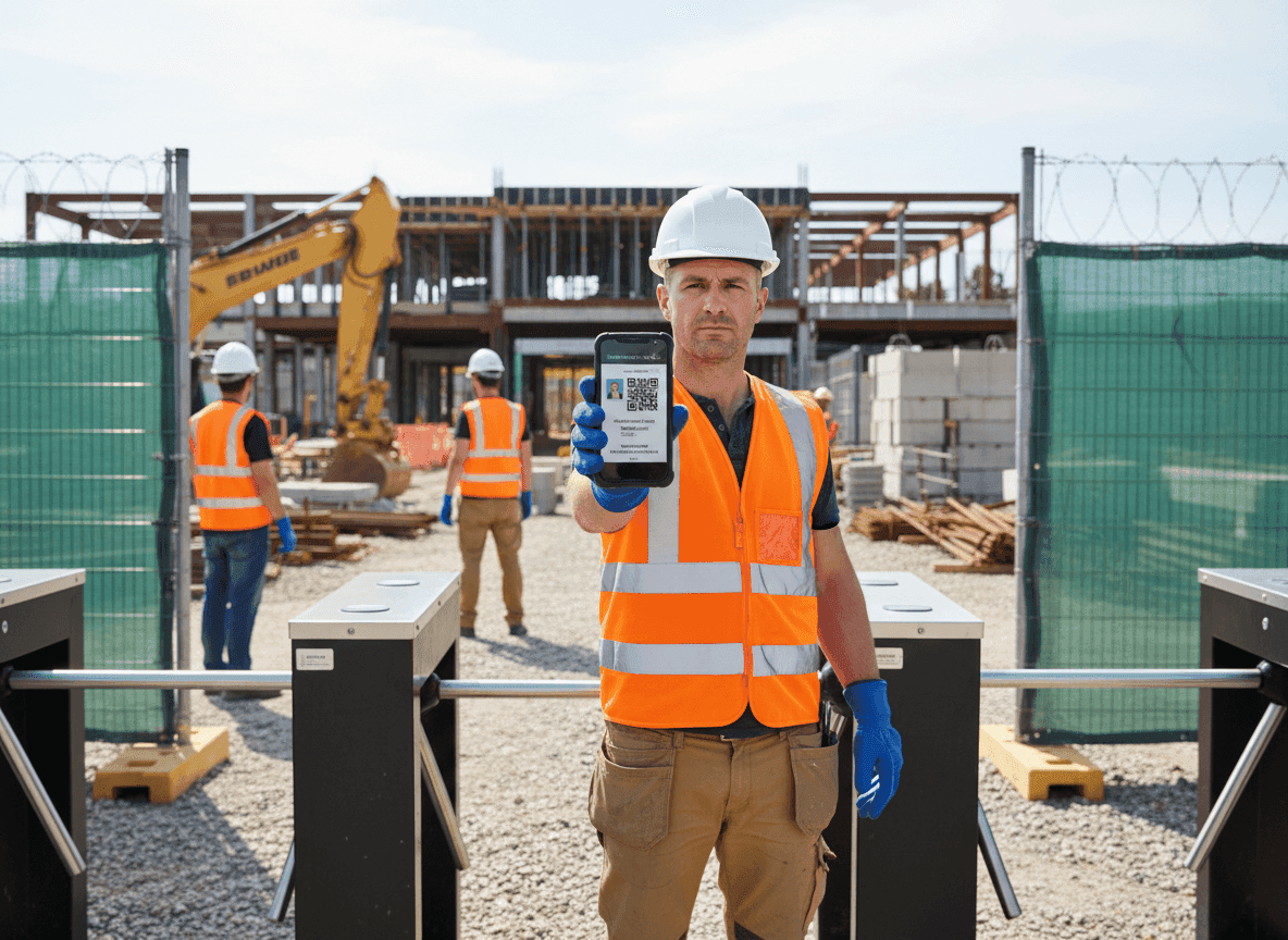 badge digitale di cantiere