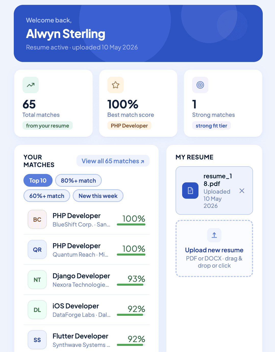 An image of Freelio's project ui