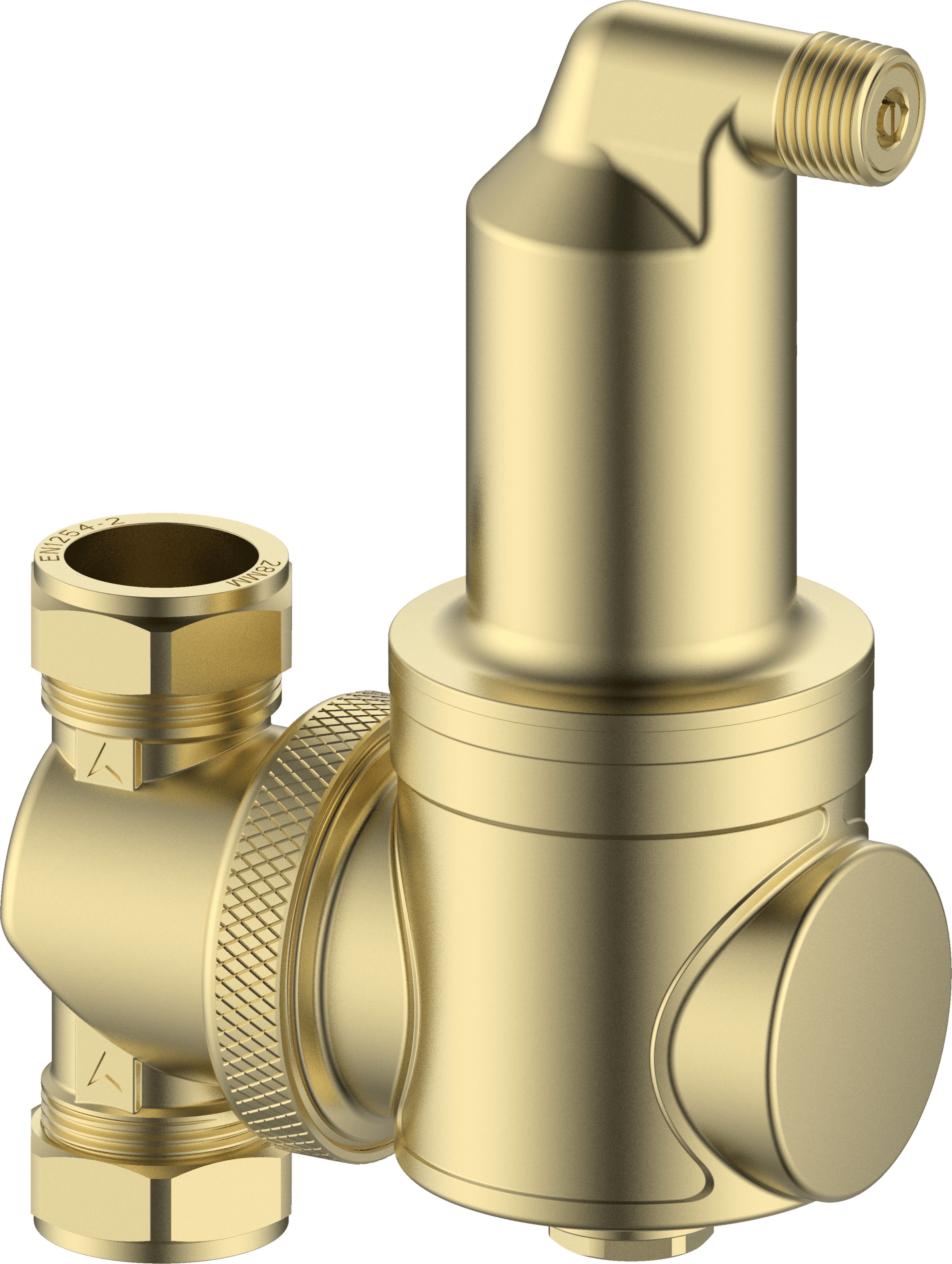 Luchtafscheider 22 mm - messing