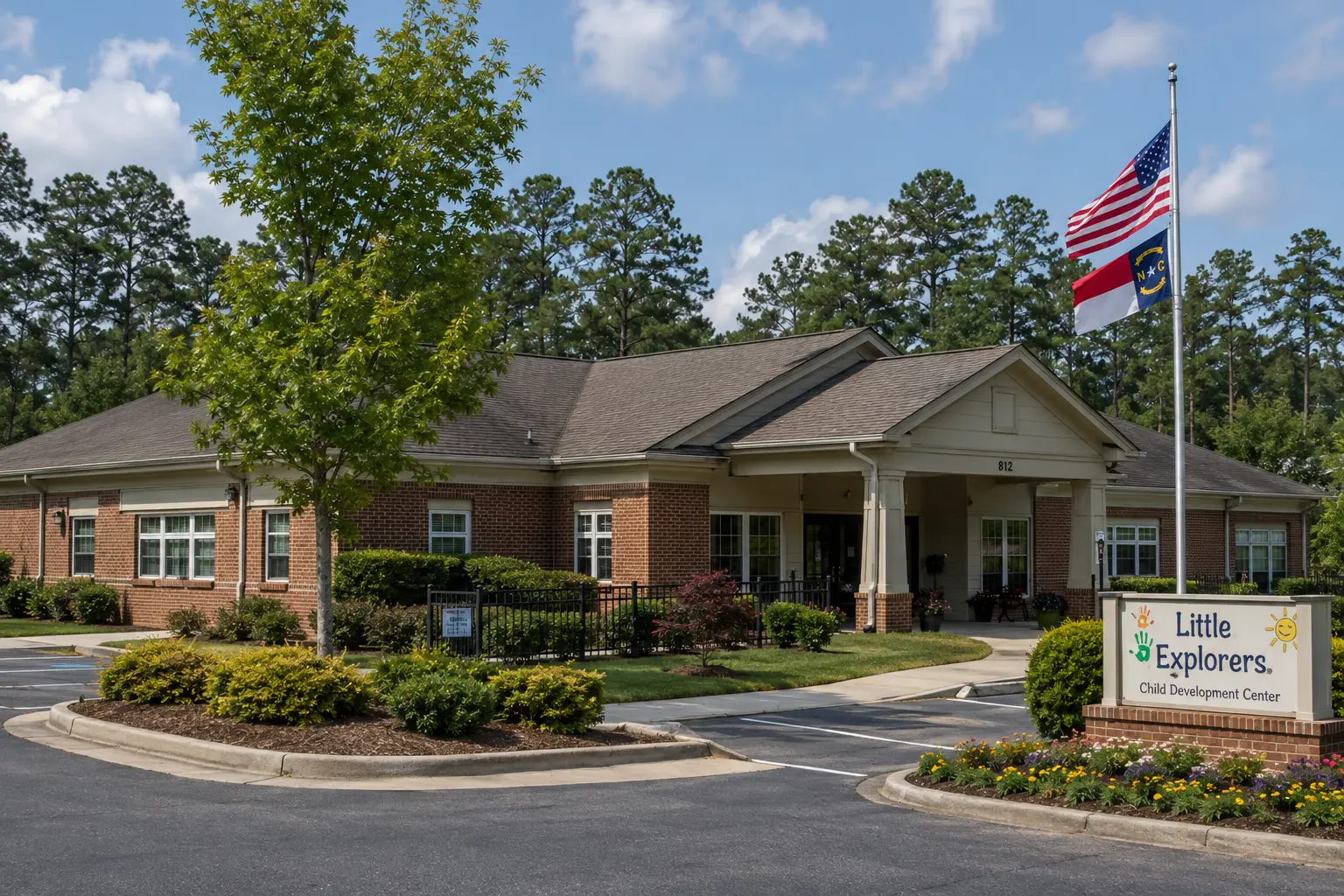 the outside of a child care center in north carolina