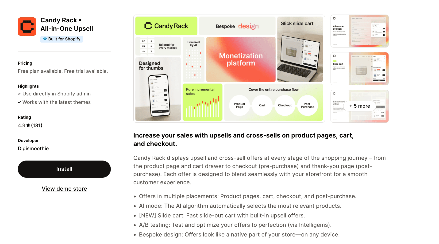 Candy Rack • All‑in‑One Upsell