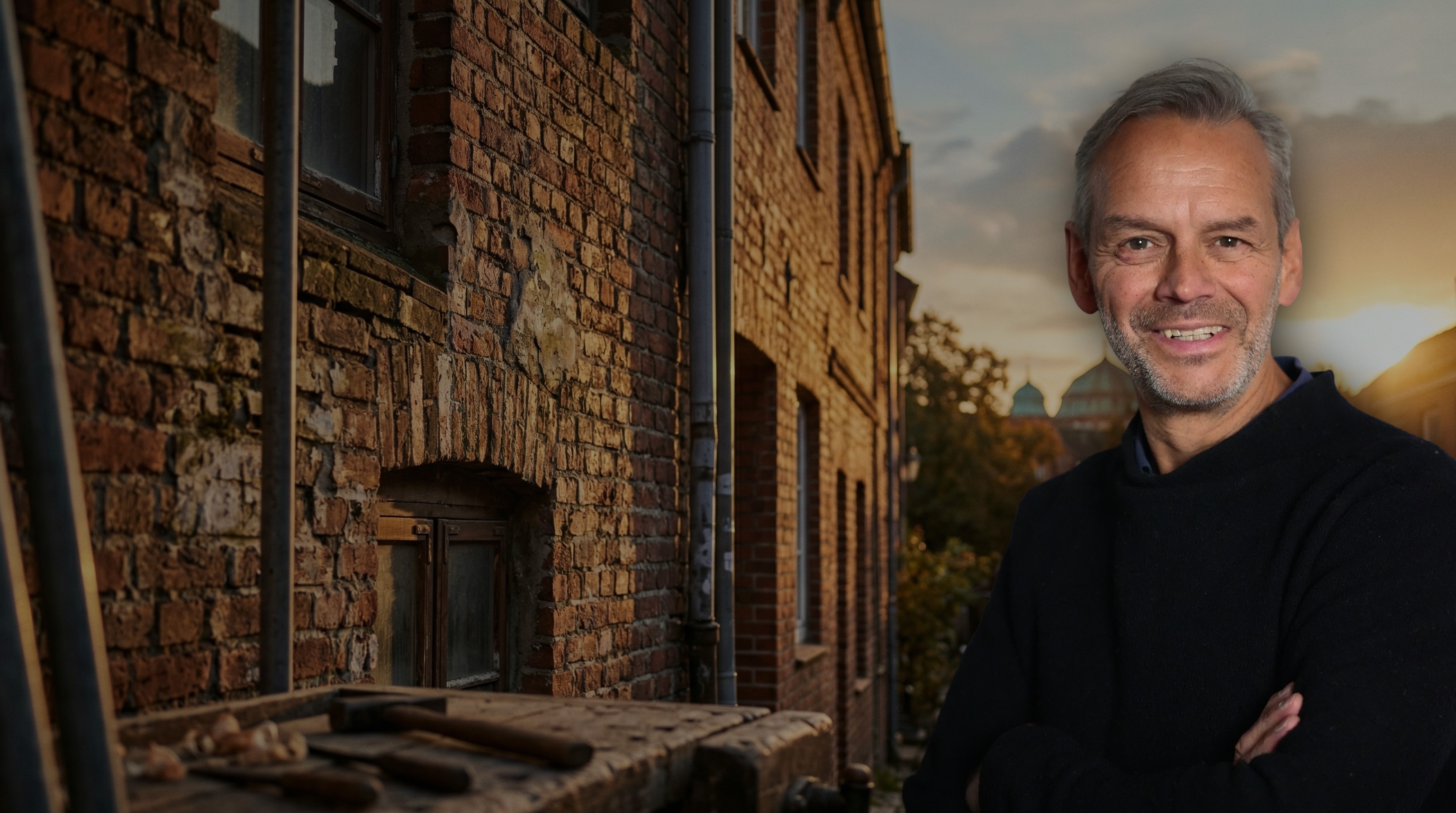 a black and white living room with a large tv