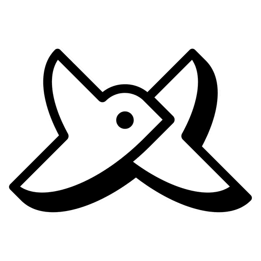 two birds logo design