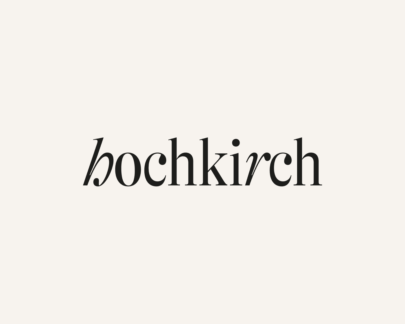 Text-based logo displayed on a plain background, reading "Hochkirch."