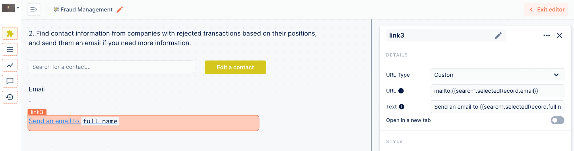 The Forest Admin Workspace templating feature.