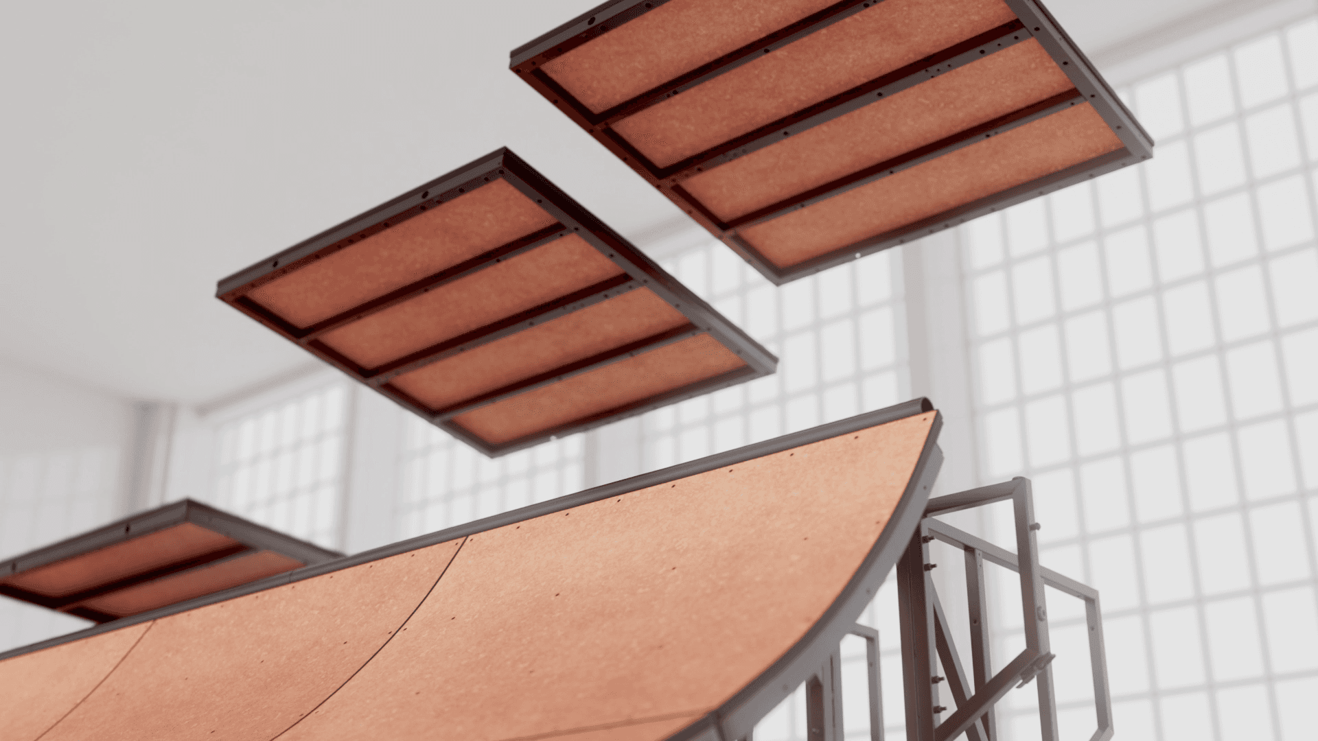 Platform components being attached to subframe