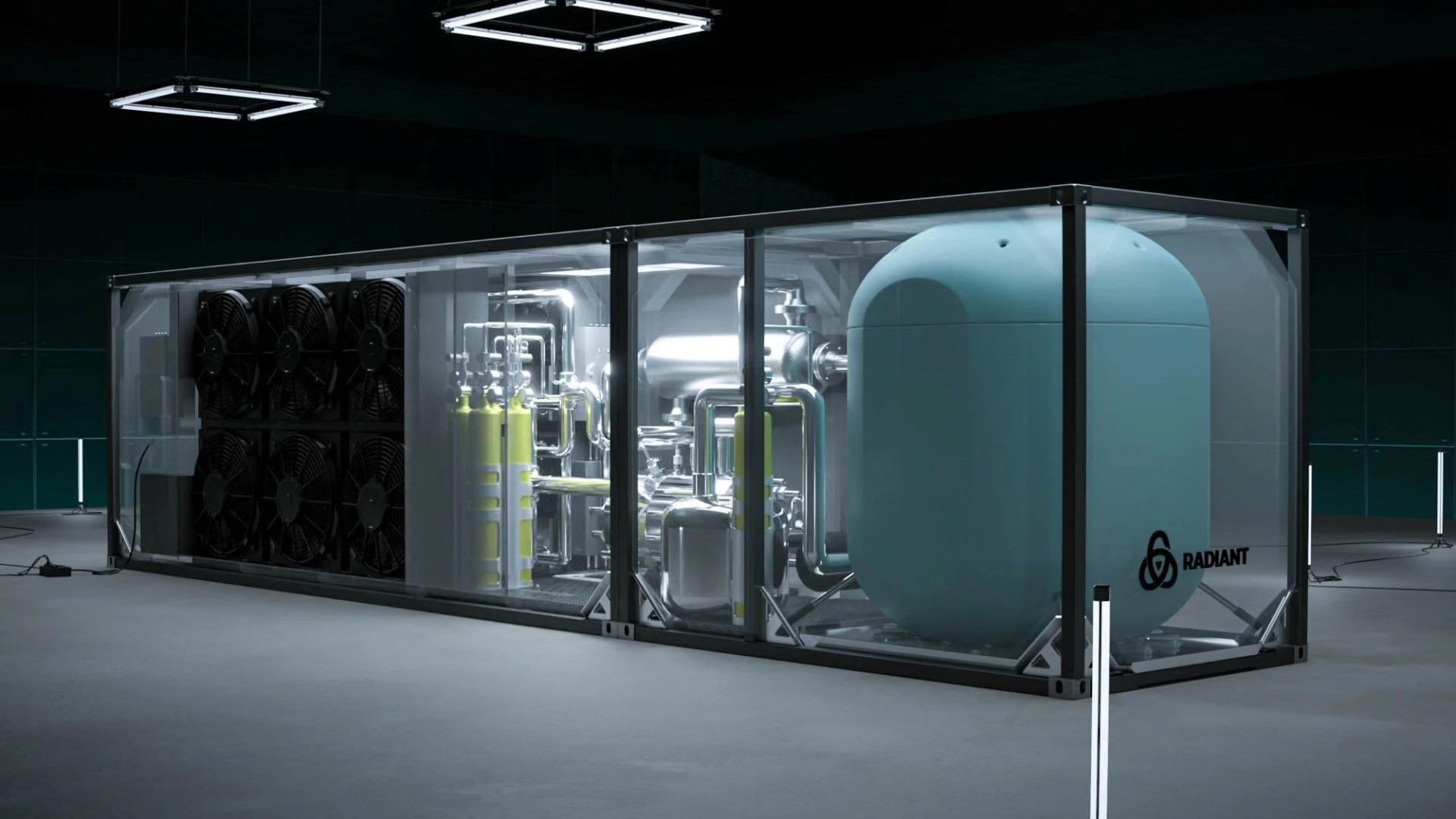 Radiant’s 1.2 Mega-watt microreactor Kaleidos.
