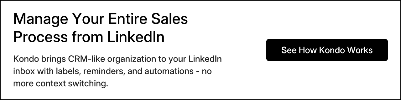 Manage Your Entire Sales Process from LinkedIn