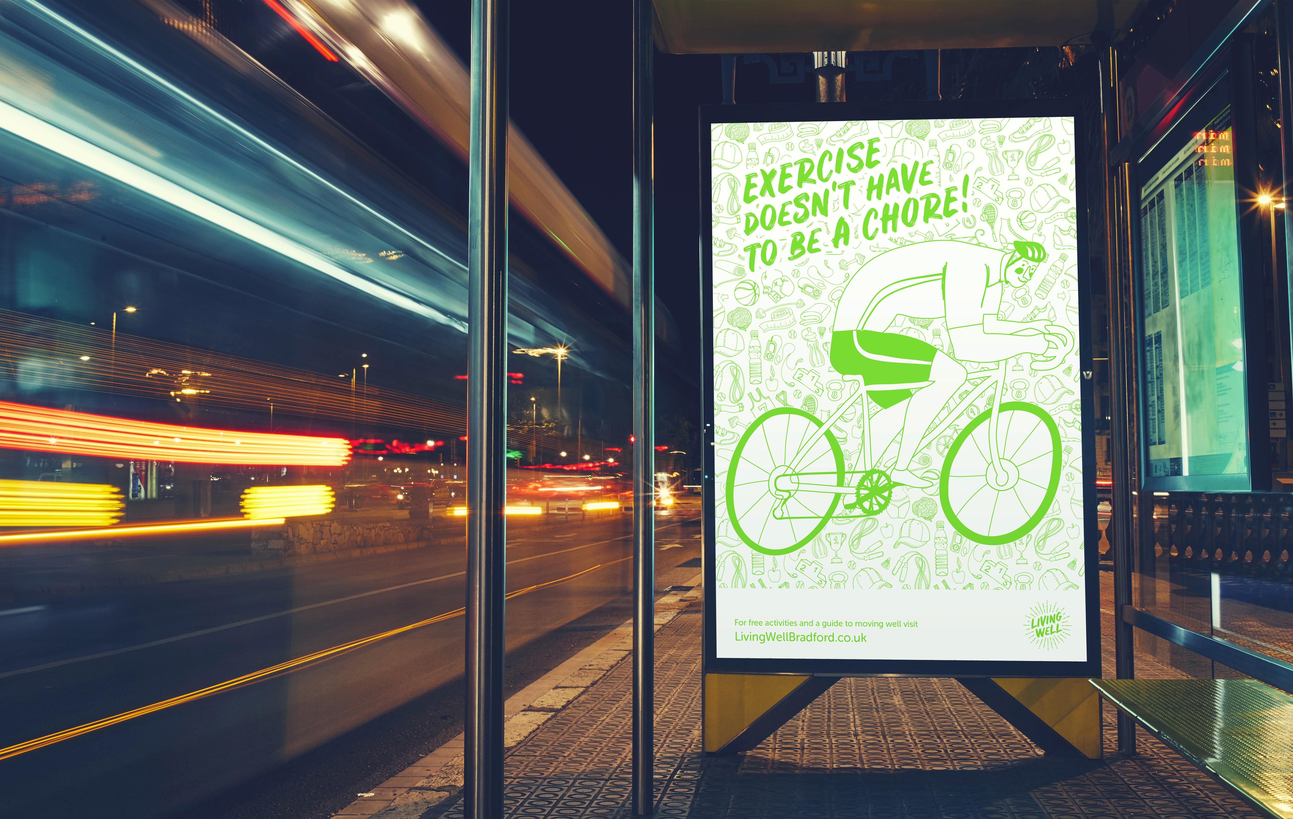 Bradford Living Well 6 sheet poster