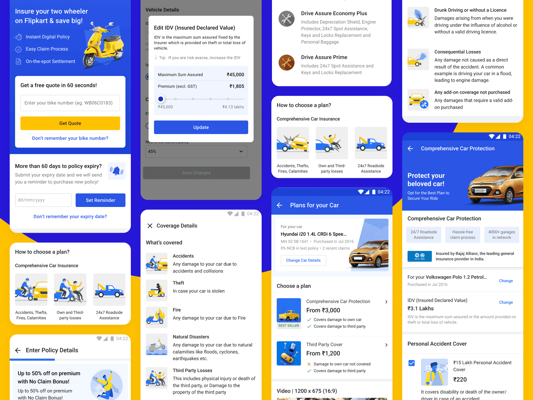 Motor Insurance Simplified for Flipkart