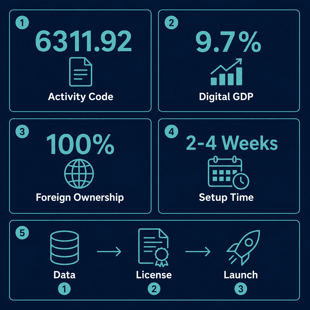 Infographic: Data Classification & Analysis Services Business License in Dubai