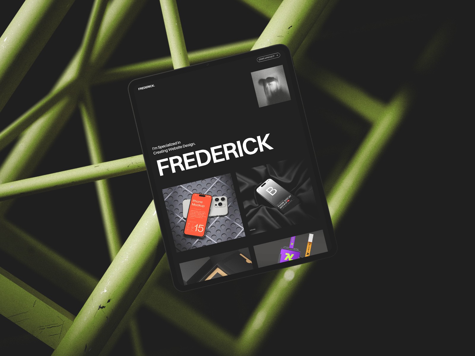 Fredrick — 作品集网站设计灵感