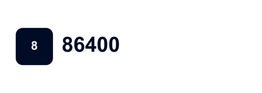 86400 full color logo