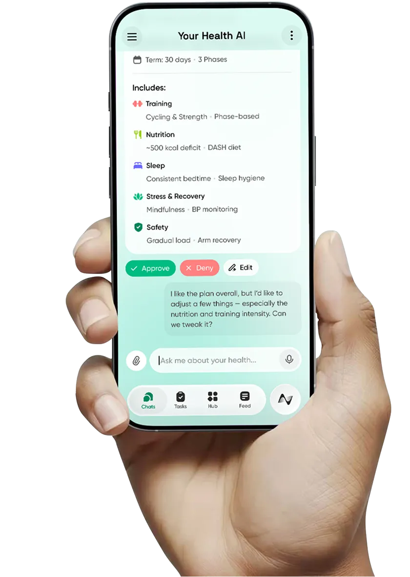Neura Health Neura Agent Chat UI Screen