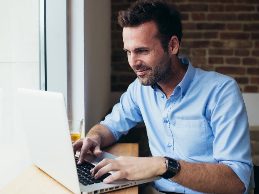 Athlete winning a race