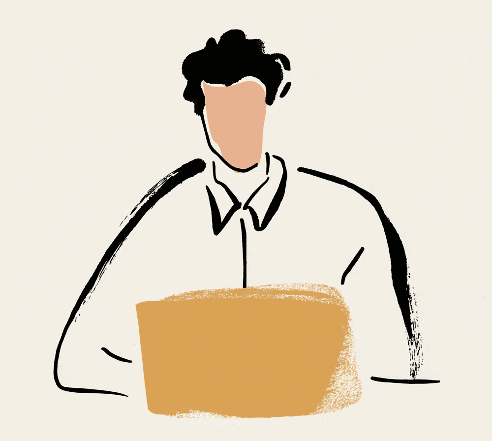 icon of a woman waving