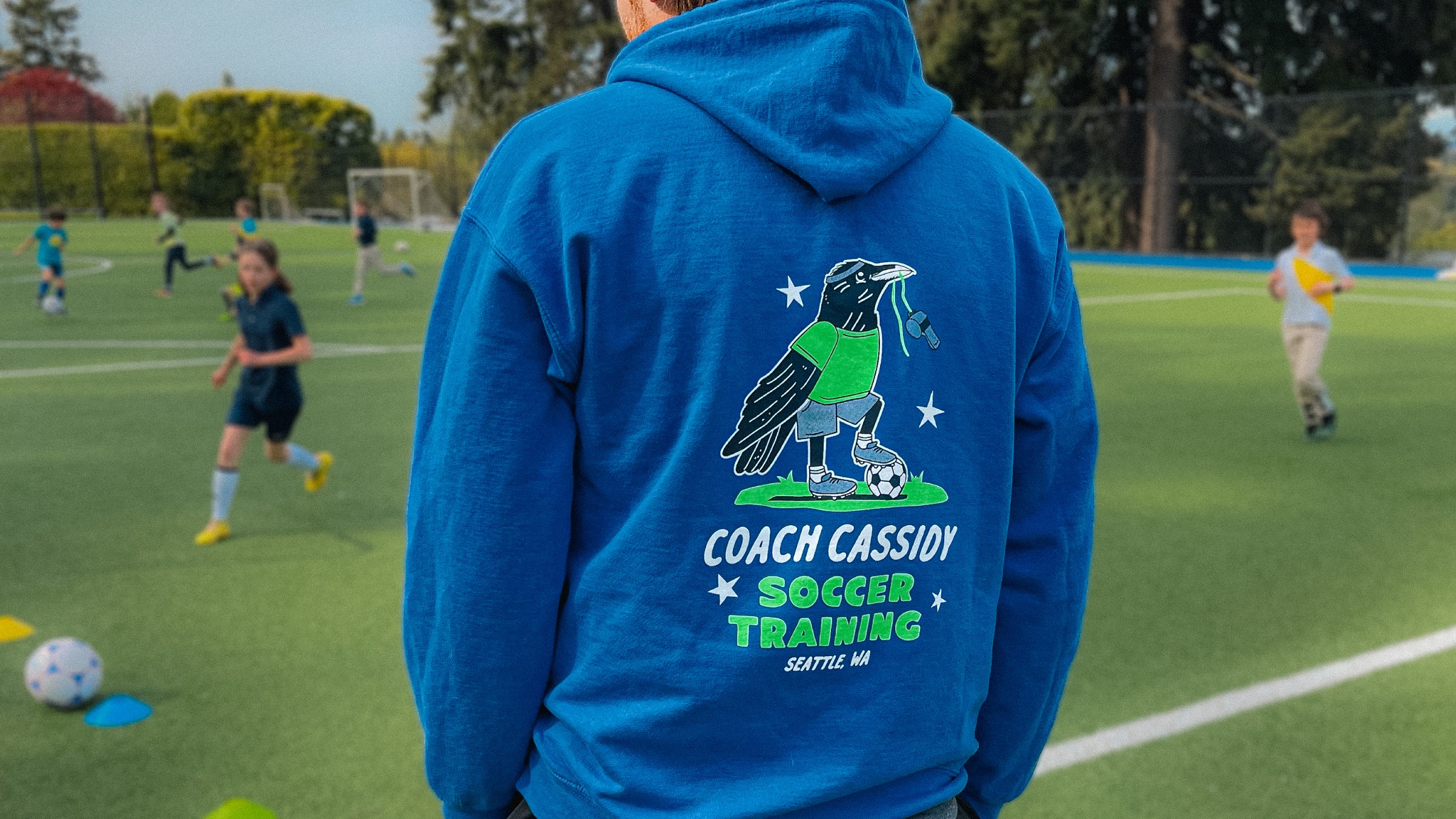Coach Cassidy Soccer hoodie design