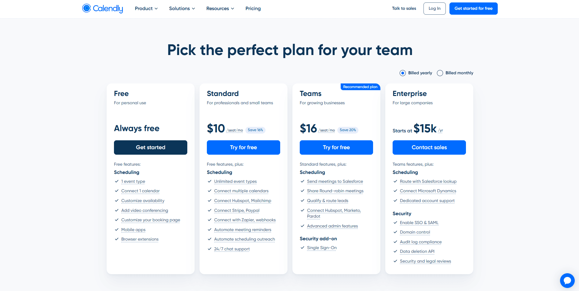 Pick the perfect plan for your team