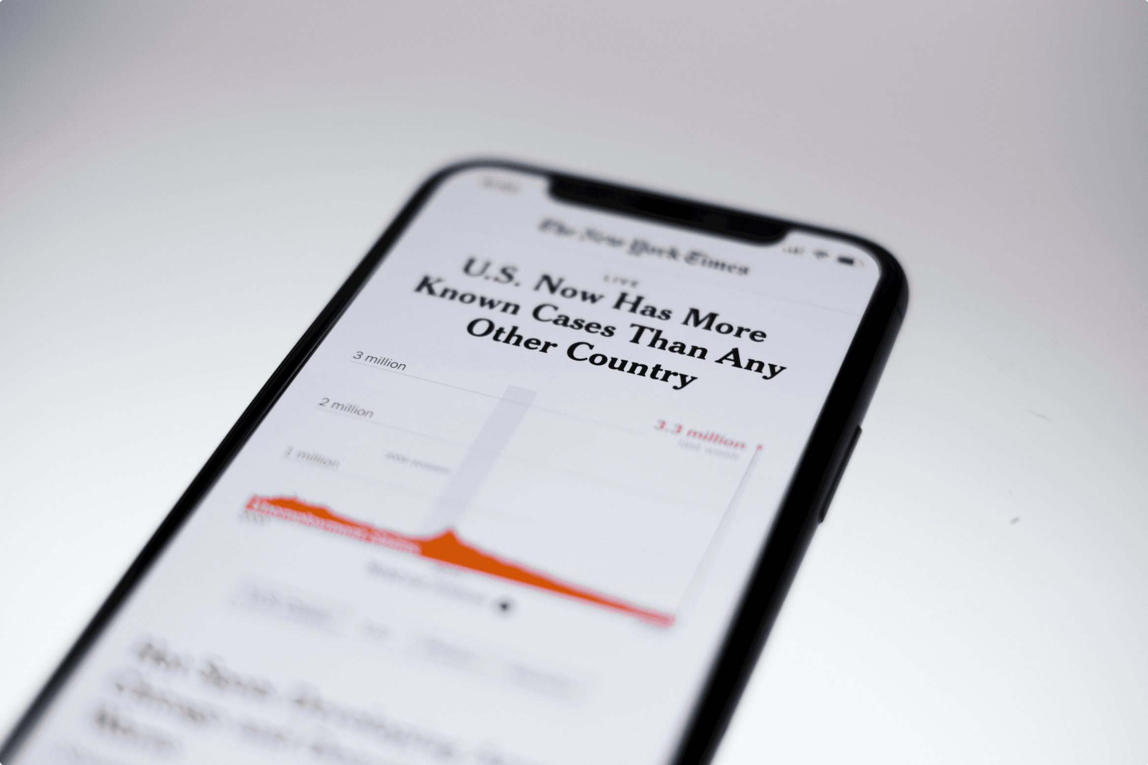A phone mockup with an app image.