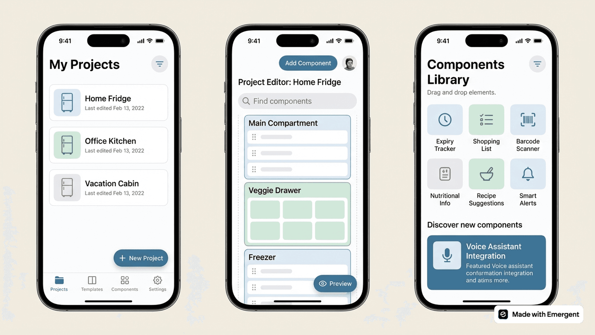 Fridge Inventory App Made With Emergent