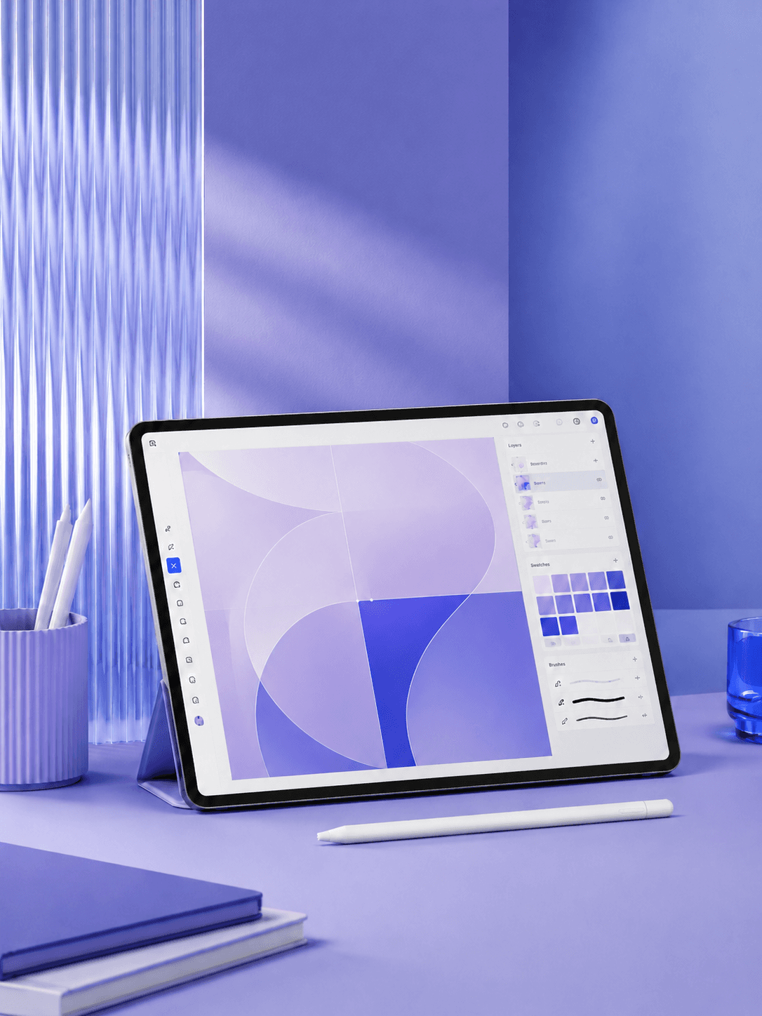 Nova brand system on tablet