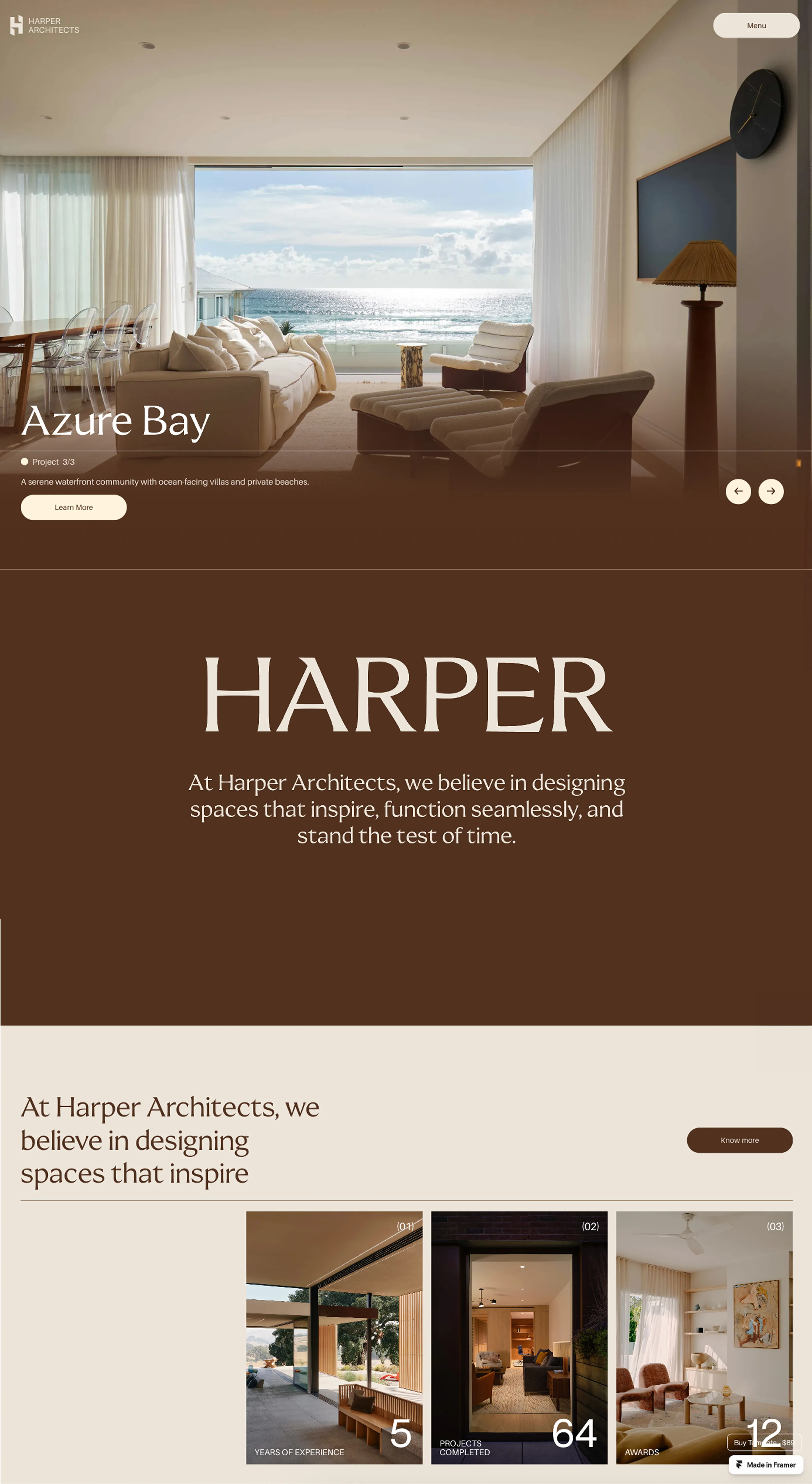 Harper Architects – A Premium Website Template for Architects & Interior Designers