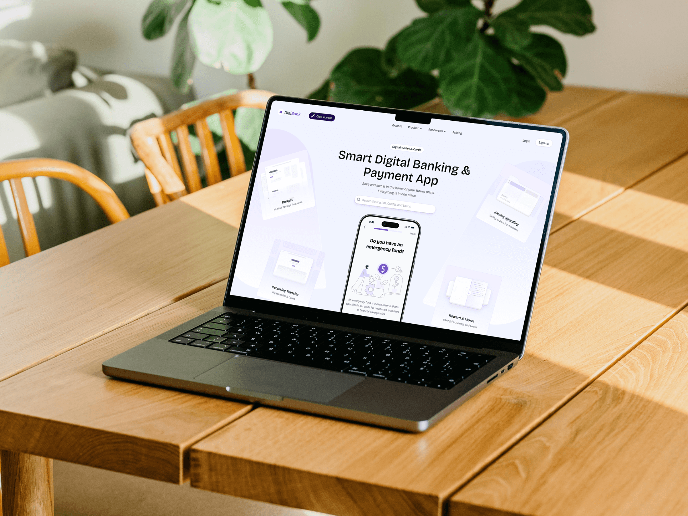 Modern laser cutting service brand presentation with industrial gear imagery.