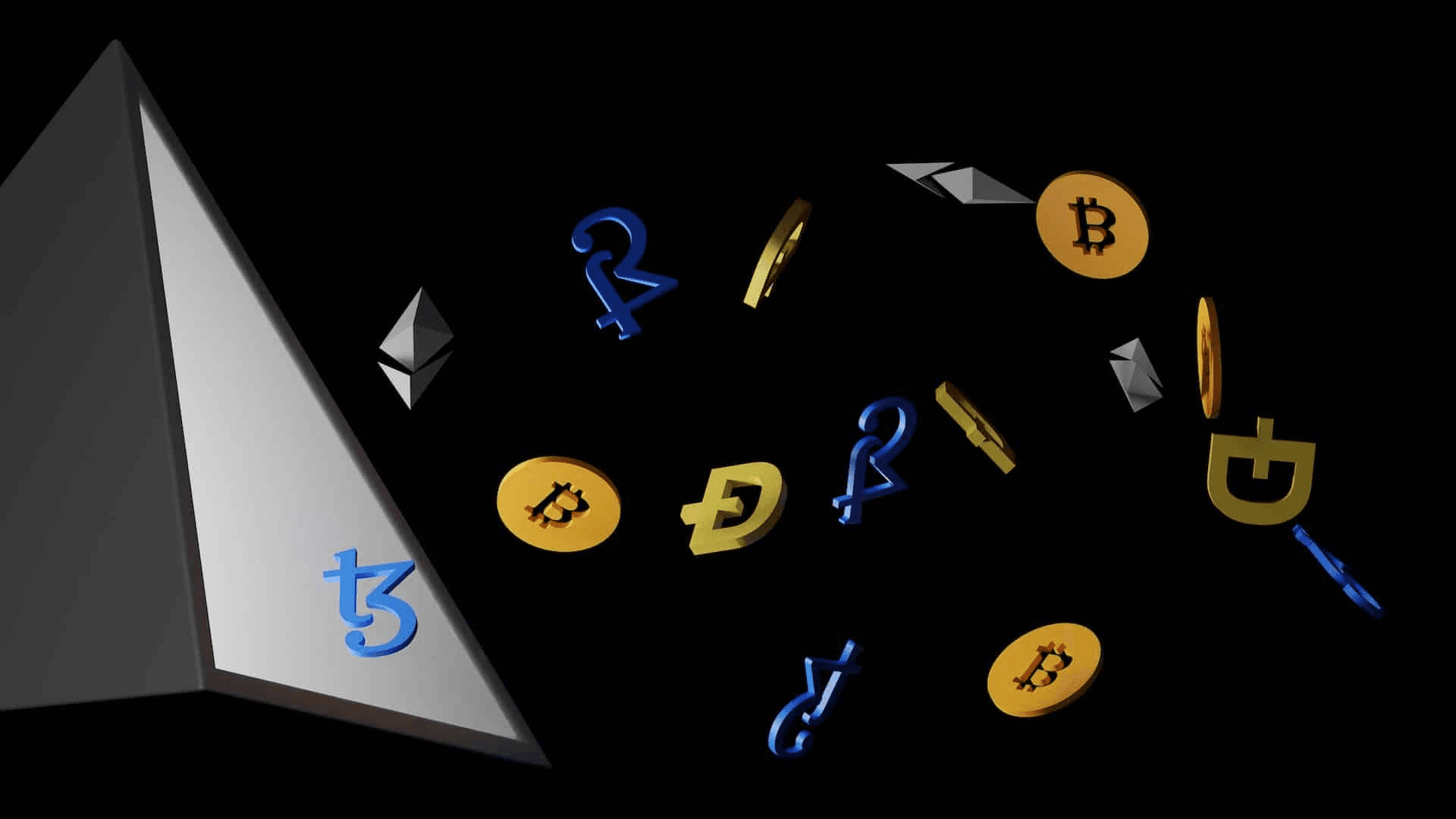 Floating cryptocurrency symbols - Tokenomics Examples