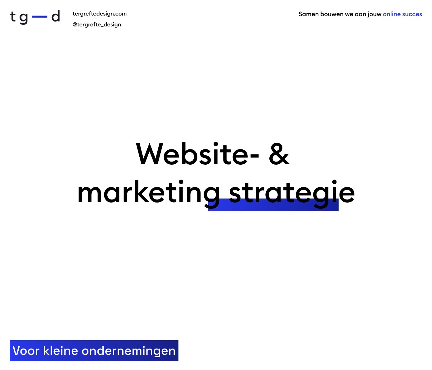 Website- & Marketingstrategie voorblad