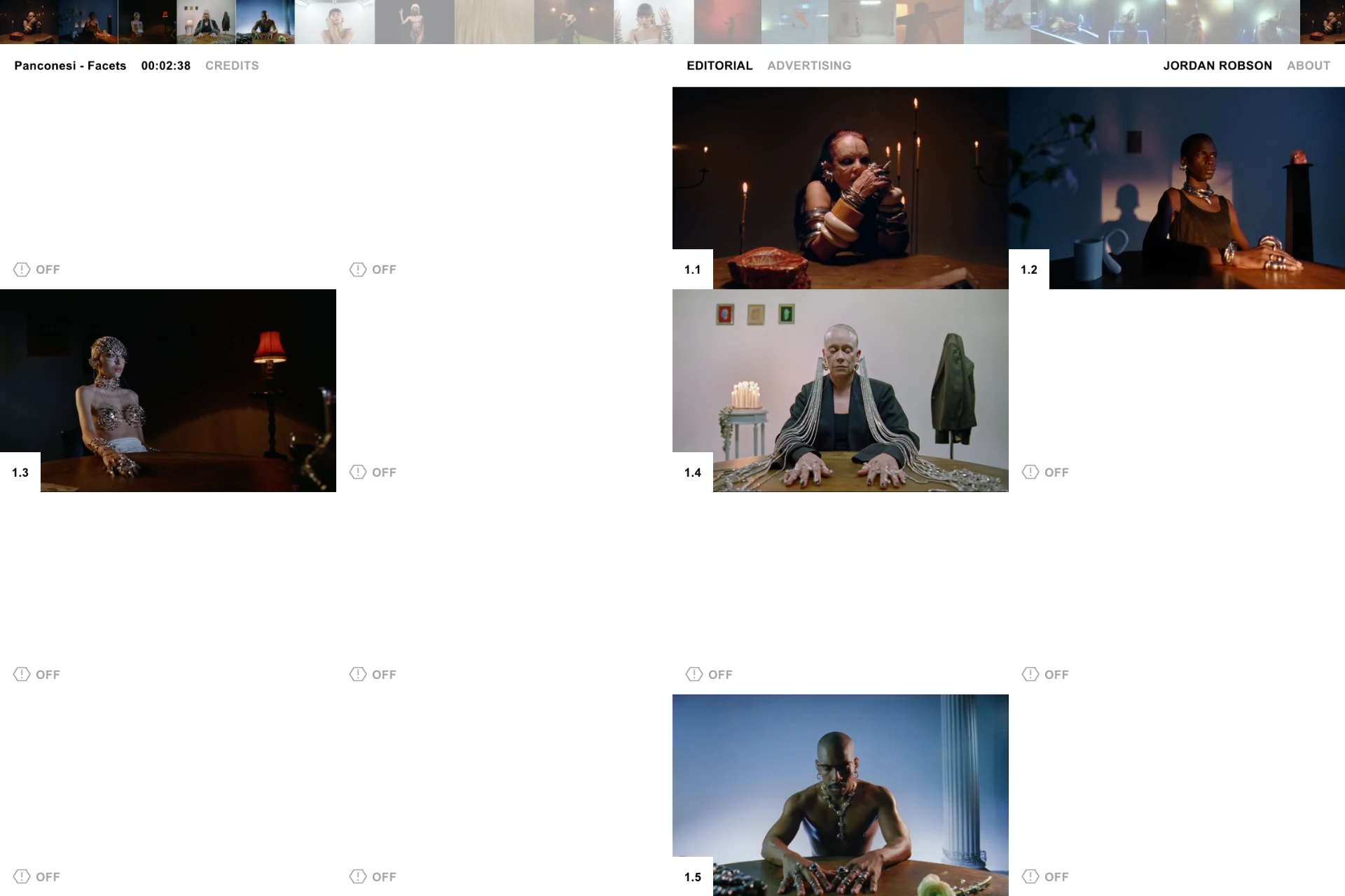 Screenshot of Jordan Robson website