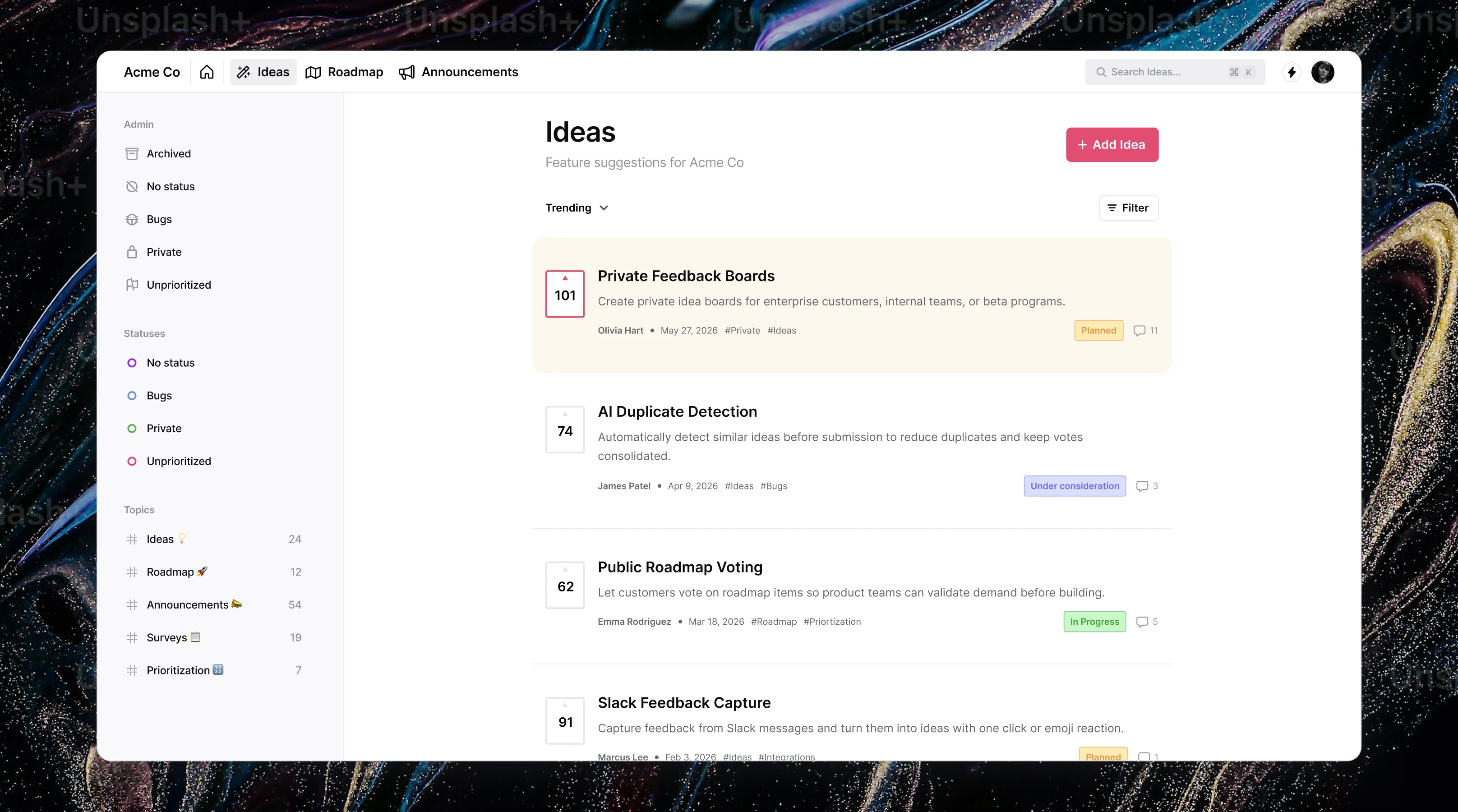 Frill customer feedback
