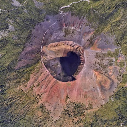 Vesuvius' Crater from above