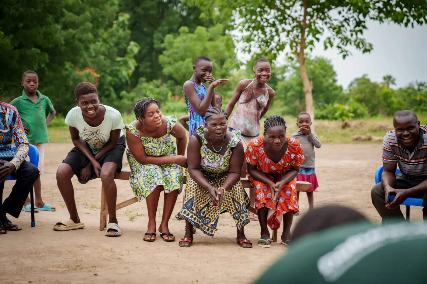 People at a joint meeting in Togo