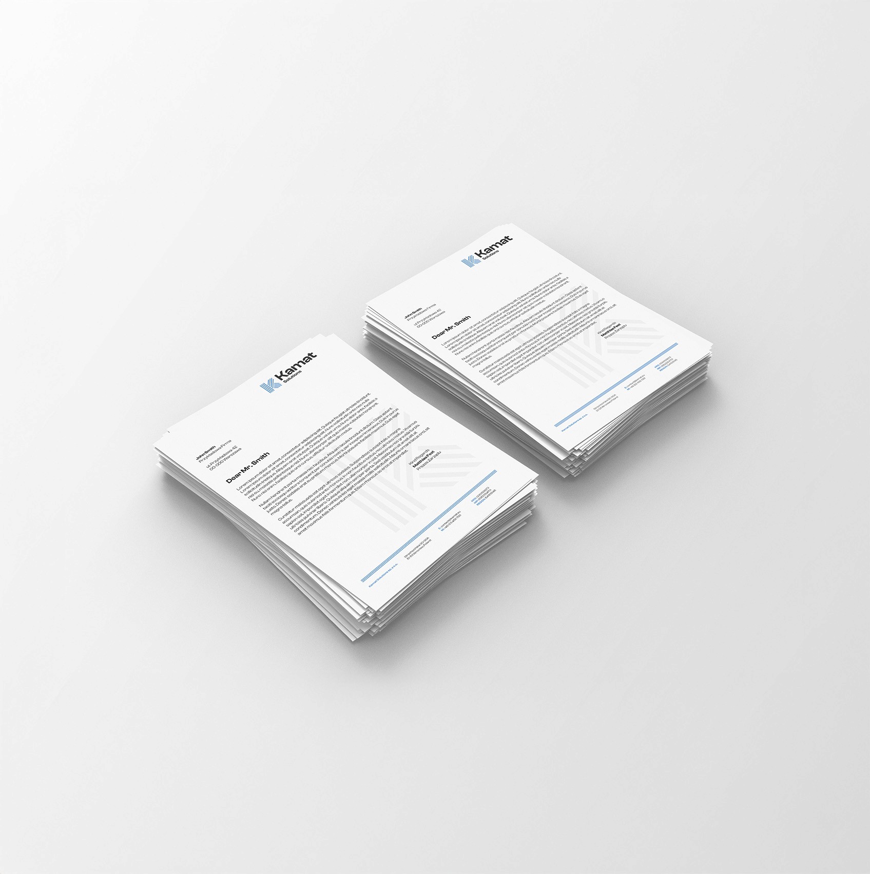 Zdjęcie papieru firmowego Kamat Solutions