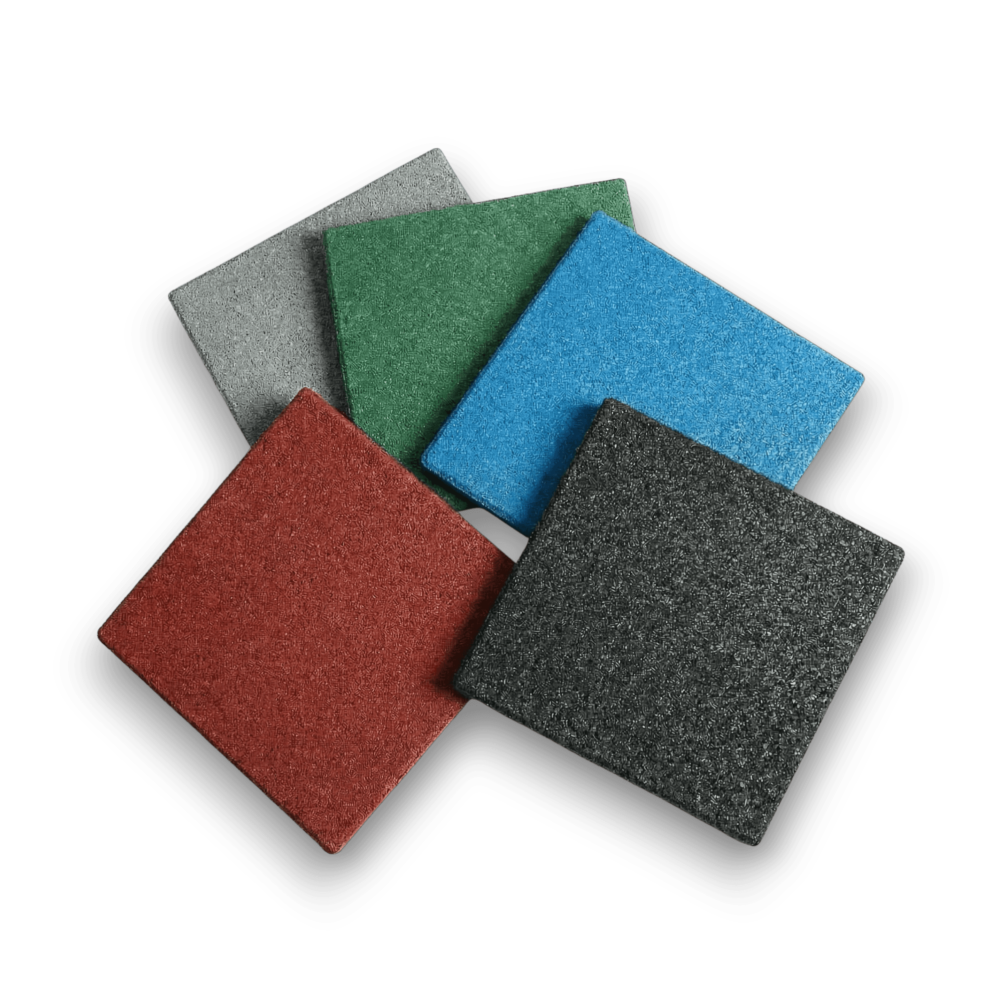 Softdek gummigulvfliser i ulike farger