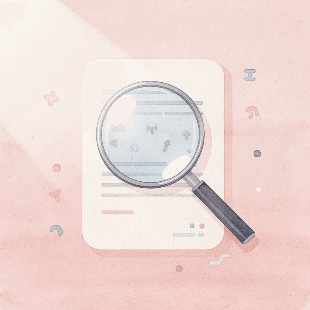  Magnifying glass examining language learning platform features