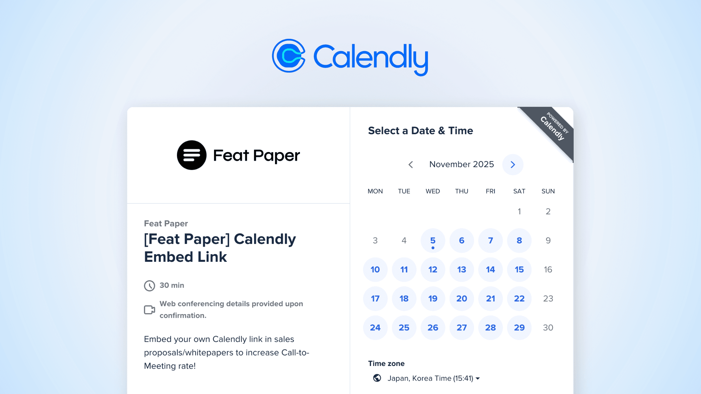 서비스 소개서에서 바로 온보딩 신청받기 (feat. Calendly)
